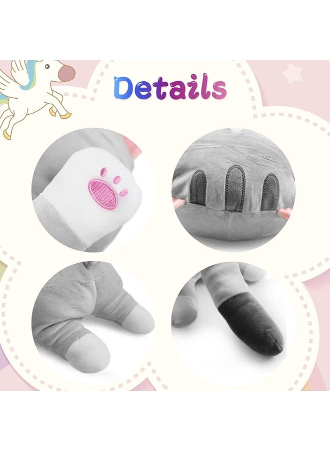 دايتويز وسادة قطط محشوة بطول 50 سم، لعبة قطط محشوة كبيرة وطويلة، وسادة قطط محشوة، وسادة قطط محشوة للجسم - Image 5